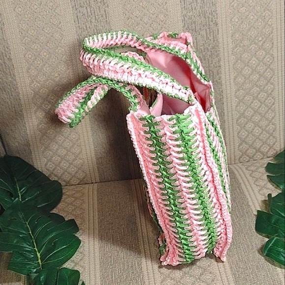 NWT Vintage Havana Mini Straw Tote - Picture 5 of 15